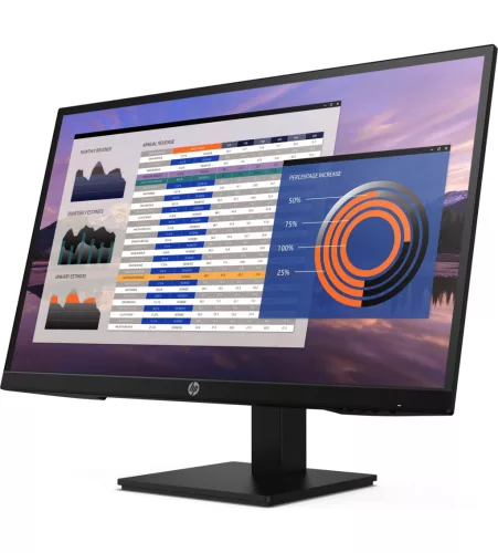 HP P27h 27" G4 FHD monitor;Csillogásmentes,FHD (1920 x 1080, 60 Hz-en); Hangszóró kimeneti teljesítménye 2 x 2 W;DisplayPortT és HDMI;1 VGA