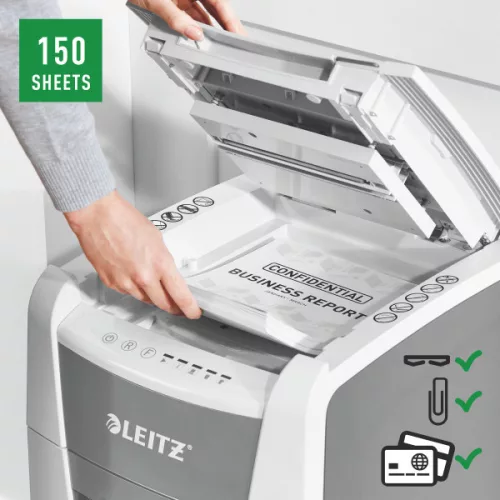 Leitz IQ AutoFeed Office 150 P5 Pro automata iratmegsemmisítő