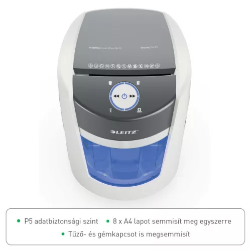 Leitz IQ OptiMax SmallOffice 350 P5 iratmegsemmisítő ; 83590000