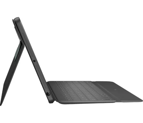 Logitech Rugged Folio Ultra-protective keyboard case with Smart Connector for iPad (7th, 8th and 9th gen) - Graphite - UK