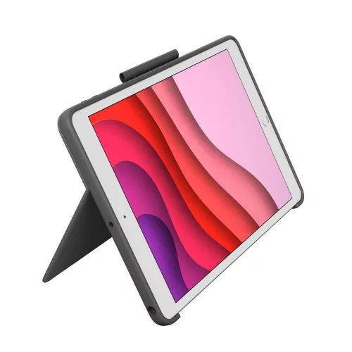 Logitech Combo Touch Detachable backlit keyboard case for iPad (7th, 8th, and 9th gen) - Graphite - UK
