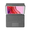 Logitech Combo Touch Detachable backlit keyboard case for iPad (7th, 8th, and 9th gen) - Graphite - UK