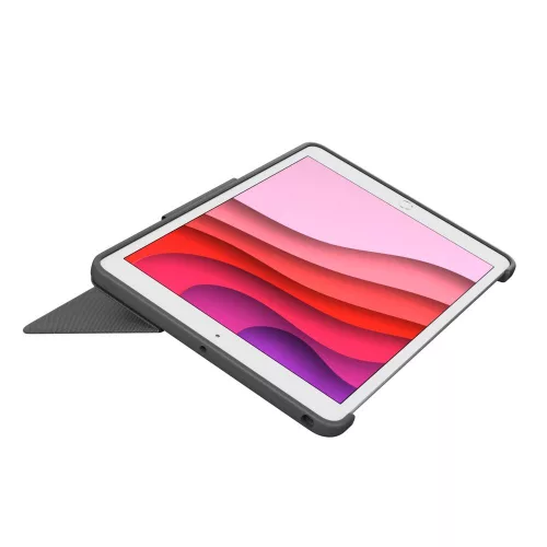 Logitech Combo Touch Detachable backlit keyboard case for iPad (7th, 8th, and 9th gen) - Graphite - UK