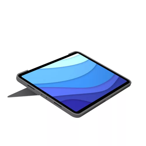 Logitech Combo Touch for iPad Pro Backlit detachable keyboard case with trackpad for iPadPro 12.9 (5th,6th) - Grey - US