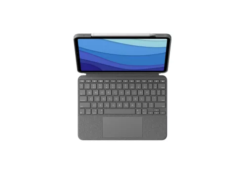Logitech Combo Touch for iPad Pro Backlit detachable keyboard case with trackpad for iPadPro 12.9 (5th,6th) - Grey - US