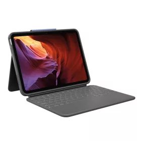   Logitech Rugged Folio Ultra-protective keyboard case with Smart Connector for iPad (10th gen) - Oxford Grey - UK