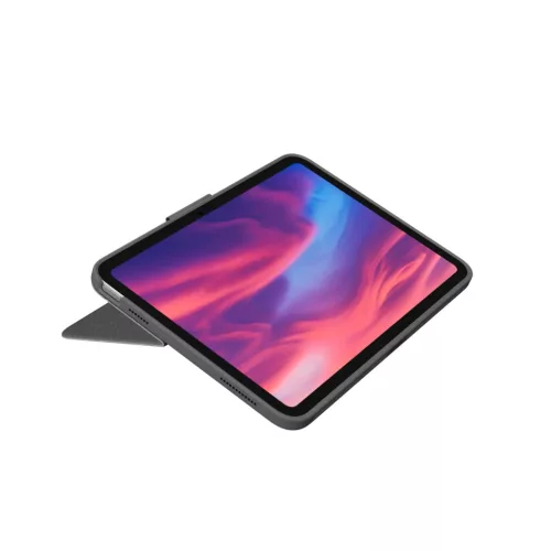 Logitech Combo Touch Detachable backlit keyboard case with trackpad and Smart Connector for iPad (10th gen) - Oxford Grey - US