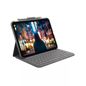   Logitech Slim Folio Keyboard Case for iPad (10th gen) - Grey - US