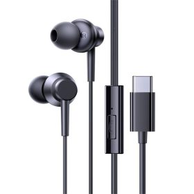   Baseus Encok CZ11 Wired Earphones USB Type-C mikrofonos fülhallgató, fekete