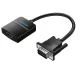 Vention VGA -> HDMI/ Micro USB-B/F /3.5mm/F, (fekete), 0,15m, konverter