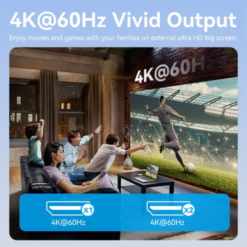 Vention USB-C/USB-A -> HDMI*2 (dual) MST, dokkoló