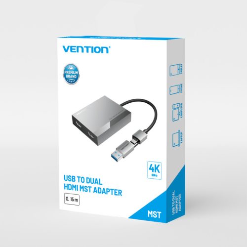 Vention USB-C/USB-A -> HDMI*2 (dual) MST, dokkoló