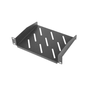   Lanberg AK-1012-B 10" 1U MÉLY:180mm MAX: 20kg terhelhetőségű 2 ponton rögzíthető fix fekete polc