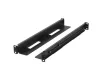 Lanberg AK-1901-B 19" 1U 397x680mm állítható fekete rack sín készlet