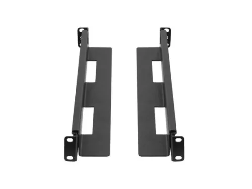 Lanberg AK-1901-B 19" 1U 397x680mm állítható fekete rack sín készlet