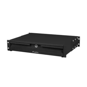   Lanberg AK-2001-B 19" 2U 483x360mm 4x ponton rögzíthető 90kg terhelhetőségű fekete rack fiók
