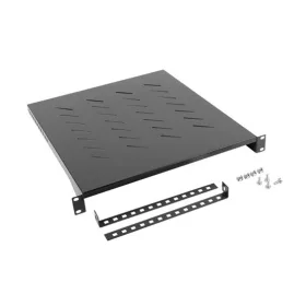   Lanberg 19" fix polc/tálca 1U/483x500mm 25kg maximum terhelhetőség fekete