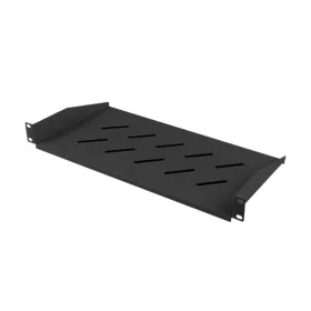   Lanberg 19" fix polc/tálca 1U/483x220 mm 25kg maximum terhelhetőség fekete