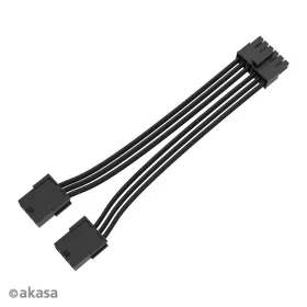   Akasa 12-Pin to Dual 8-pin adapterkábel - 30 cm - AK-CBPW27-30BK