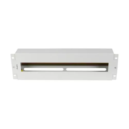 Lanberg 19" 3U biztosíték panel DIN sínnel, szürke