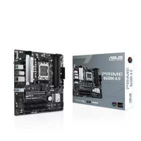   Asus Alaplap - AMD PRIME B650M-A II AM5 (B650, ATX, 4xDDR5 7600+MHz, 4xSATA3, 2x M.2, HDMI+DP+VGA)