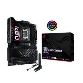   Asus Alaplap - Intel ROG MAXIMUS Z890 HERO LGA1851 (Z890, ATX, 4xDDR5 9200+MHz, 4xSATA3, 6xM.2, HDMI+2xThunderbolt)