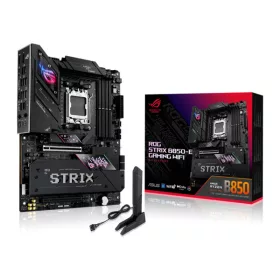   Asus Alaplap - AMD ROG STRIX B850-E GAMING WIFI AM5 (B850, ATX, 4xDDR5 8000+MHz, 4xSATA3, 5x M.2, HDMI+DP+USB4)