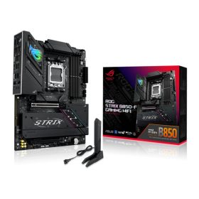  Asus Alaplap - AMD ROG STRIX B850-F GAMING WIFI AM5 (B850, ATX, 4xDDR5 8000+MHz, 2xSATA3, 4x M.2, HDMI+DP)