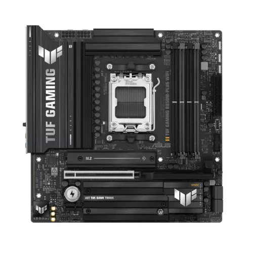 Asus Alaplap - AMD TUF GAMING B850M-PLUS WIFI AM5 (B850, ATX, 4xDDR5 8000+MHz, 4xSATA3, 3x M.2, HDMI+DP)
