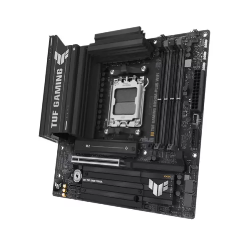 Asus Alaplap - AMD TUF GAMING B850M-PLUS WIFI AM5 (B850, ATX, 4xDDR5 8000+MHz, 4xSATA3, 3x M.2, HDMI+DP)