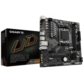   Gigabyte Alaplap - AMD A620M H AM5 (A620M, 2xDDR5 5200MHz, PCI-E, 4xSATA3, M.2, 9xUSB2.0, 4xUSB3.1)