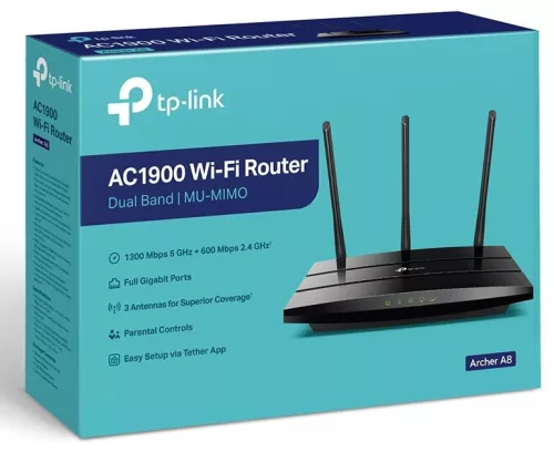 TP-LINK ROUTER ARCHER A8 AC1900 MU-MIMO WiFi