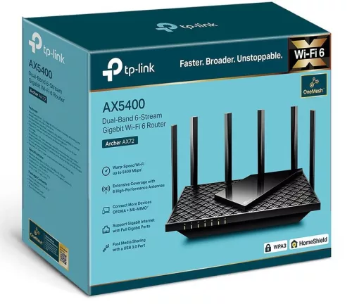 TP-LINK ROUTER ARCHERA X72 AX5400 Dual-Band WiFi6