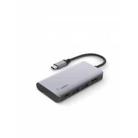 Belkin CONNECT USB-C 4in1 Multiport adapter - Grey
