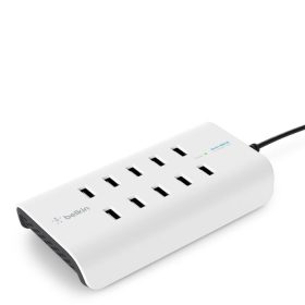 Belkin ROCKSTAR 10-Port 2.4A USB-A Charger - White