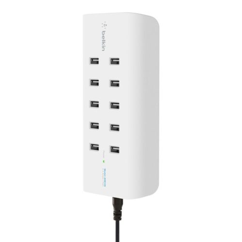 Belkin ROCKSTAR 10-Port 2.4A USB-A Charger - White