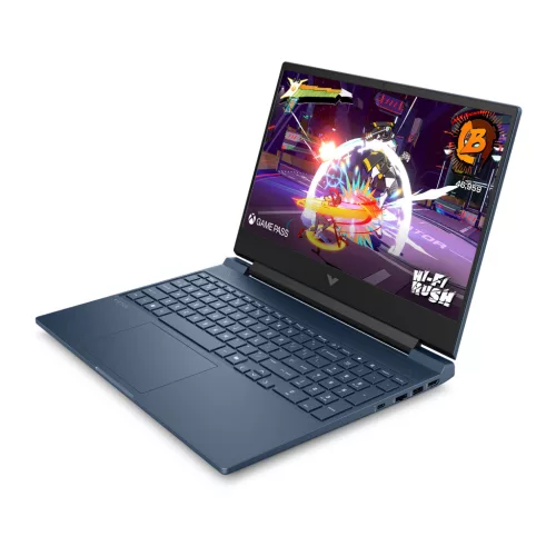 HP VICTUS 15-fa2006nh, 15.6" FHD AG IPS 300Nits 144Hz,IntelR CoreT i5-13420H, 16GB, 512GB PCIe SSD, NVIDIA GeForce RTX 4050 6GB, s.kék, Win11, világító.bill 3év gar