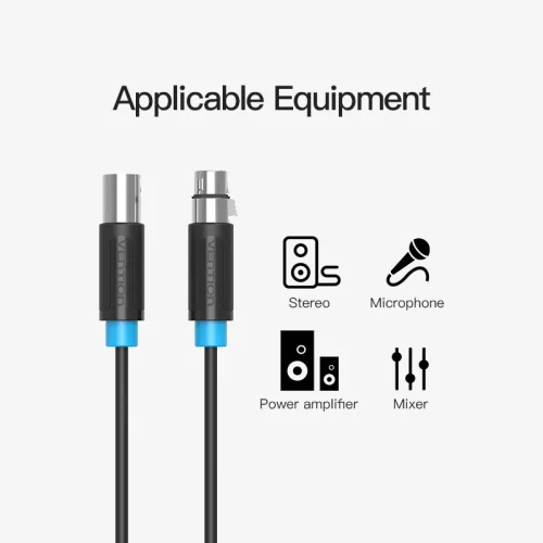 Vention XLR/M -> XLR/F 2m,kábel