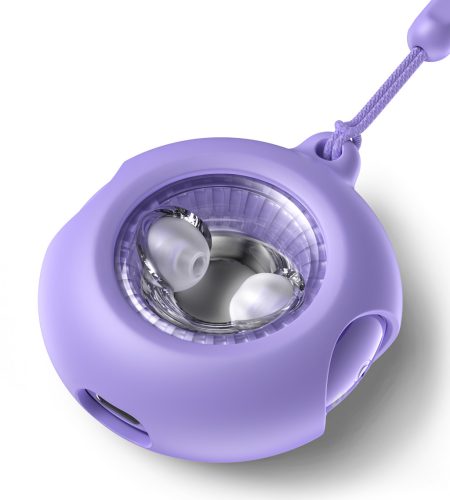 Choetech BH-T22  GlitzDonut TWS (Világító,nyakkábeles,lila), Fülhallgató