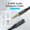 Vention 3.5mm jack/M -> 3.5mm/F, 0,5m, (hosszabbító,audio,fekete), kábel