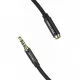 Vention 3.5mm jack/M -> 3.5mm/F, 1,5m, (hosszabbító,audio,fekete), kábel