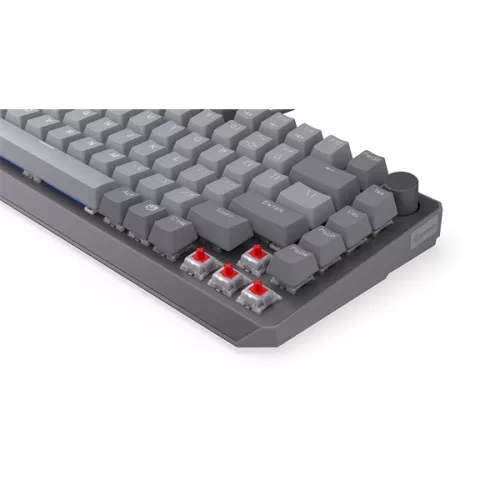 Endorfy Billentyűzet - Thock V2 75% (RGB, Red Switch, mechanikus, 82 gomb, 1,8m, US)