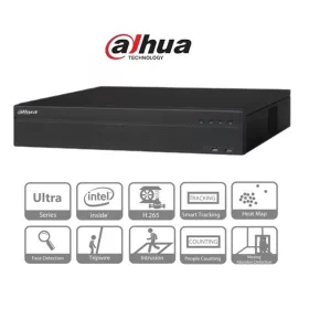   Dahua NVR Rögzítő - NVR608-32-4KS2 (32 csatorna, H265, 384Mbps rögzítés, HDMI+VGA, 2xRJ45, 4xUSB, 8xSata,eSata,I/O,Raid)