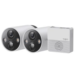   TP-link IP wifi Cső kamera - Tapo C420S2 KIT (2 kamera + hub; Akku; 4MP, 3mm, IP65, H264, IR15m, SD, mikrofon, hangsz)