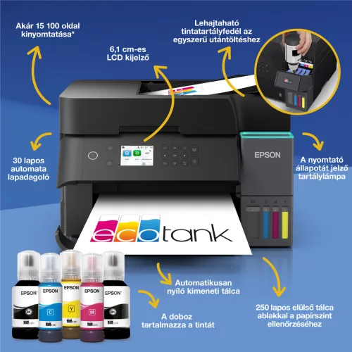 Epson EcoTank L6370 színes tintasugaras multifunkciós nyomtató