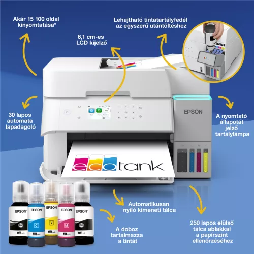 Epson EcoTank L6376 színes tintasugaras multifunkciós nyomtató