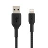 Belkin BOOST CHARGE USB-A to Lightning Cable, Braided - 0,15M - Black