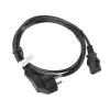 Lanberg CEE 7/7->IEC 320 C13 tápkábel 1,8 m, VDE fekete