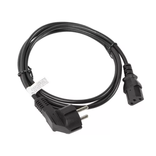 Lanberg CEE 7/7->IEC 320 C13 tápkábel 1,8 m, VDE fekete