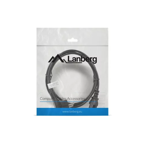 Lanberg CEE 7/7->IEC 320 C13 tápkábel 1,8 m, VDE fekete